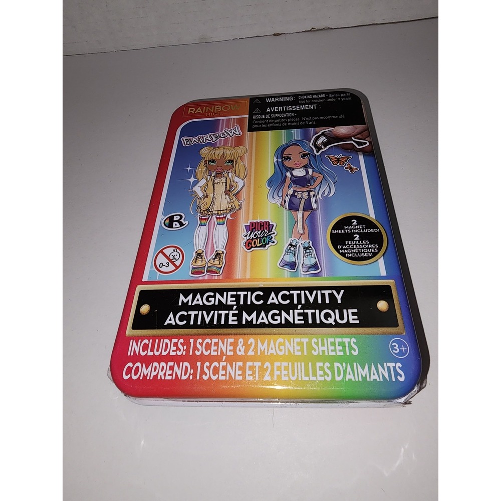 Rainbow High Magnetic Activity Tin Toy Travel Roadtrip